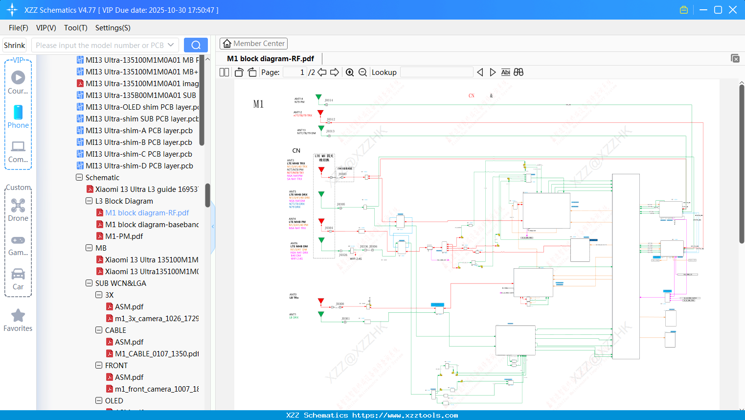 Xiaomi M1 Block Diagram-RF